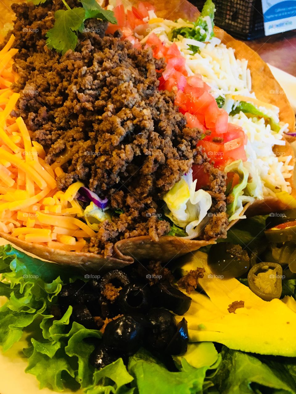 Tasty taco salad 