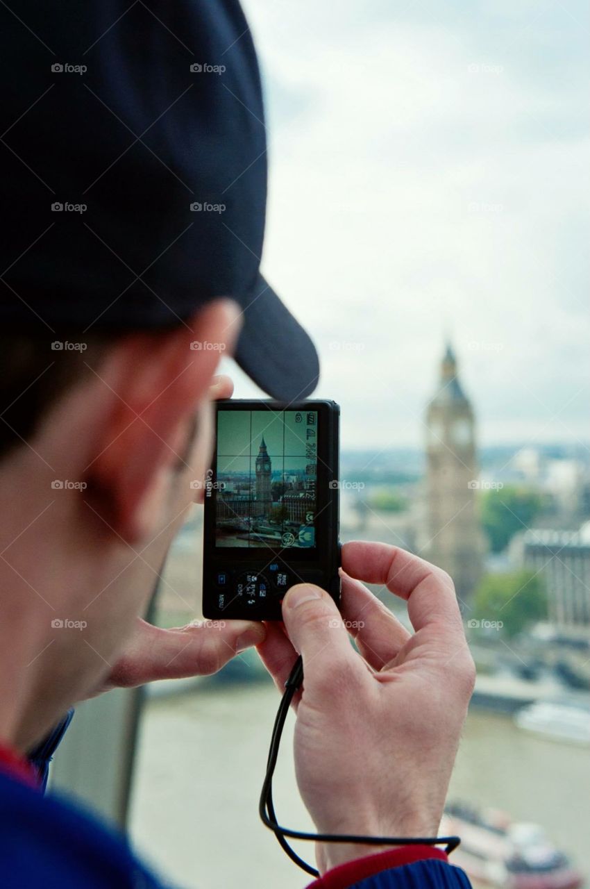 Photographing Big Ben in London  