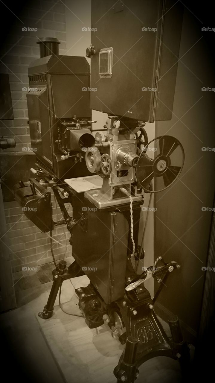 Vintage film projector at the Niles Film Museum.