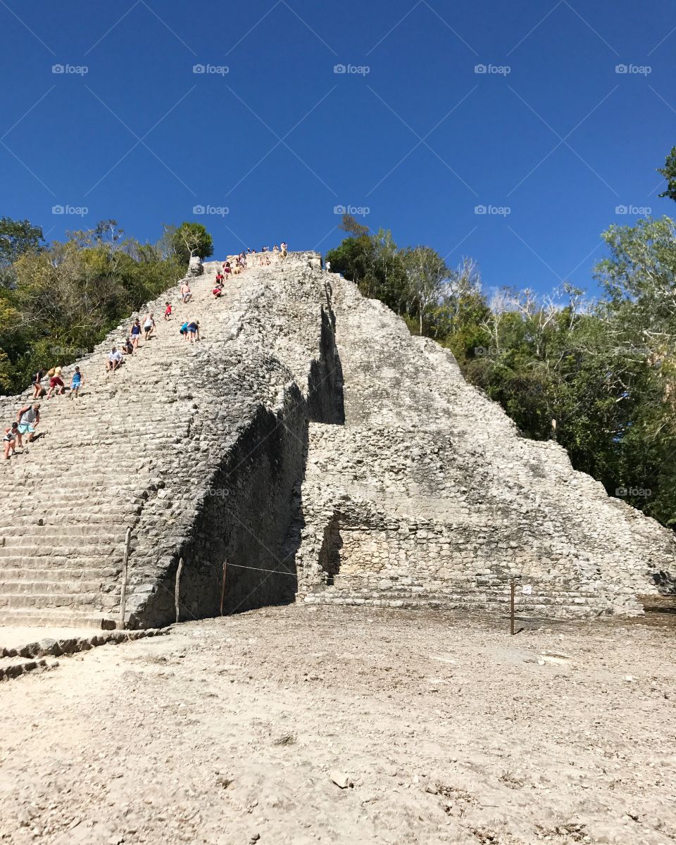 The infamous Coba in Mexico! The only ruins you are still able to climb! 