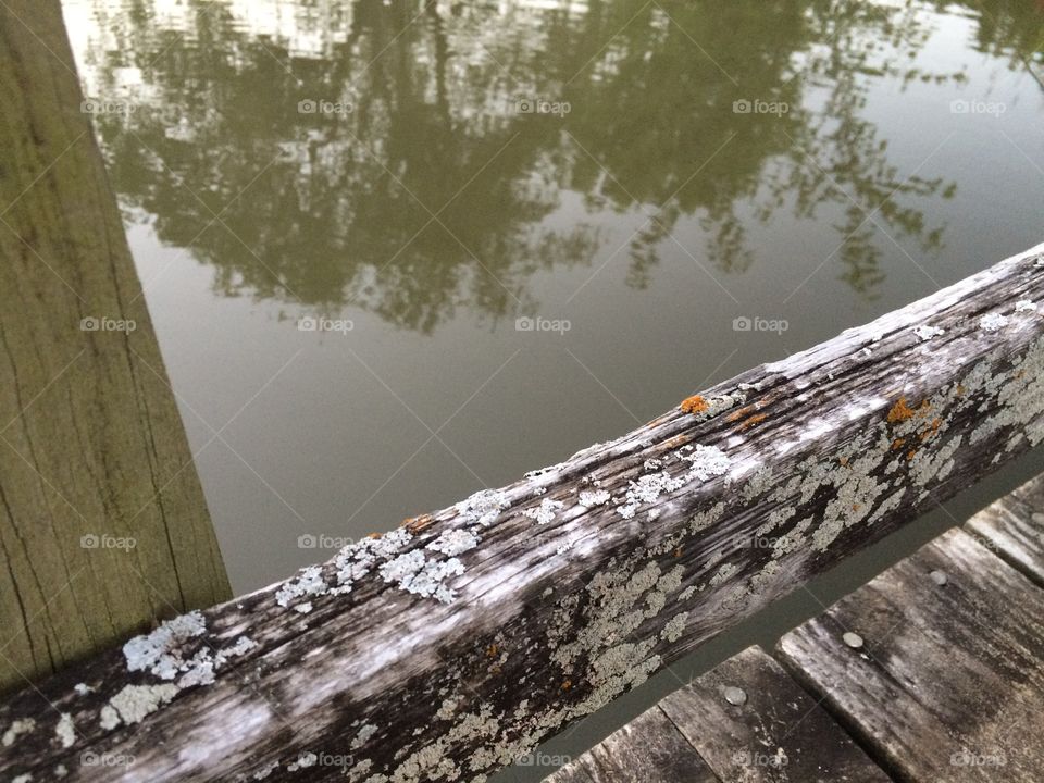 Weathered Old Dock On the Water