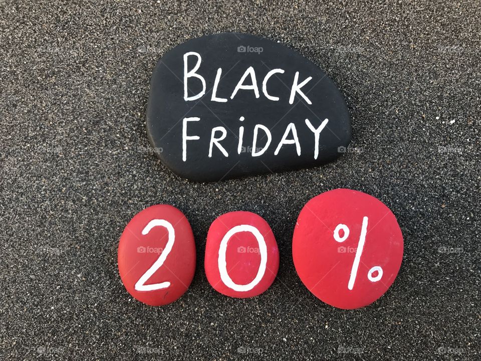 Black Friday, 20 per cent discount 