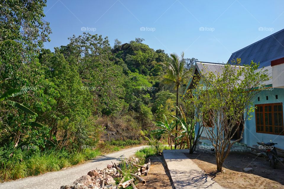 corner of a village in Nusa Tenggara Timur of Indonesia