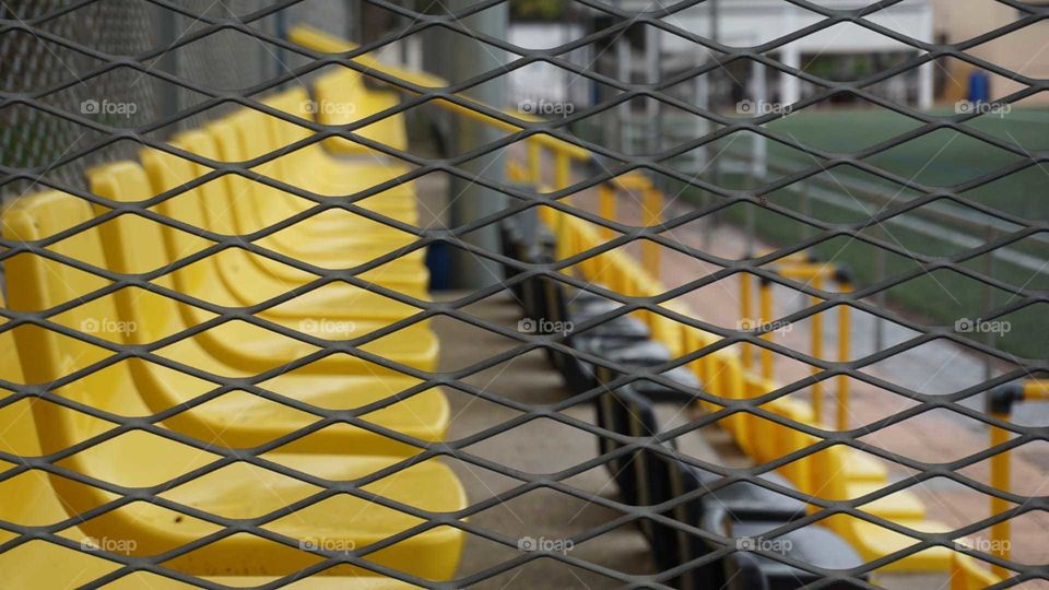 Seats#yellow#playground#fence