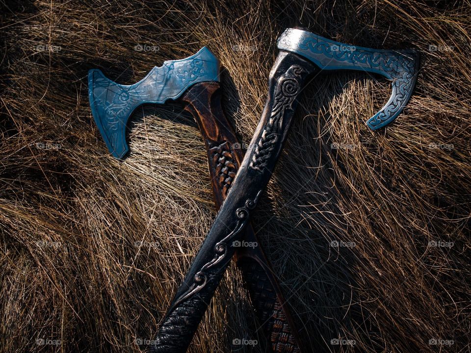 Típica arma de los vikingos