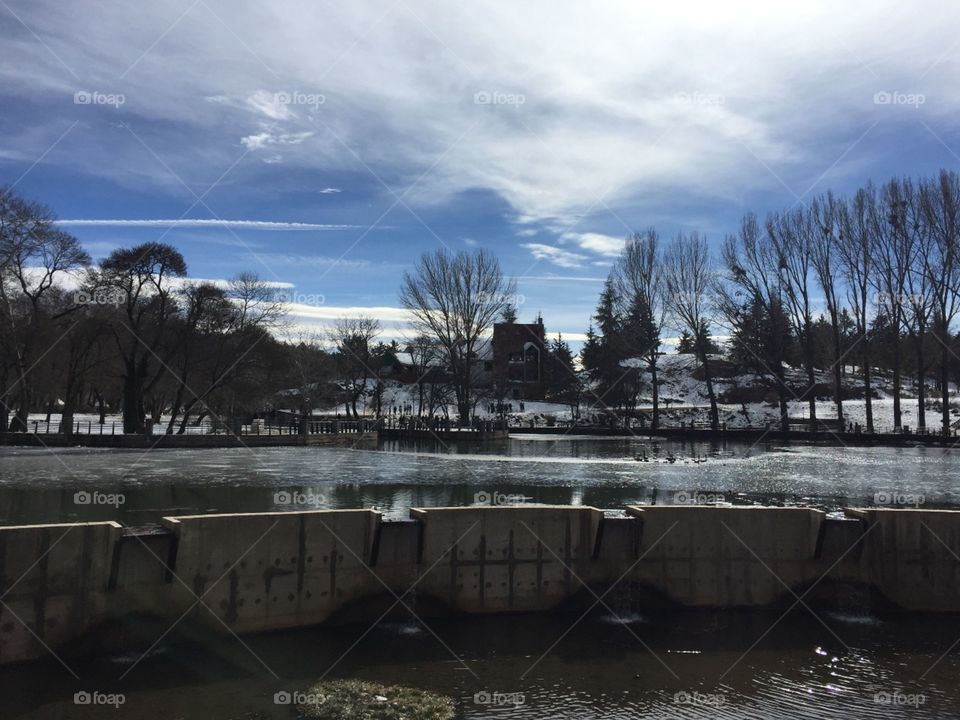 Ifran Morocco, Winter, River, water