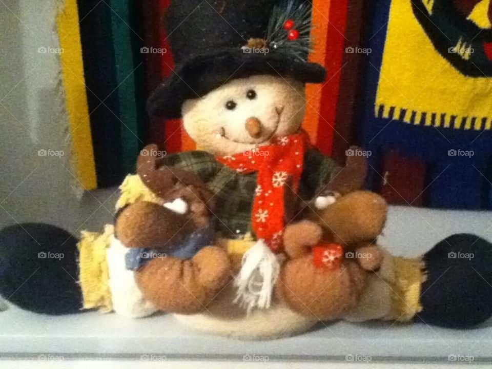 Happy snowman stuffie
