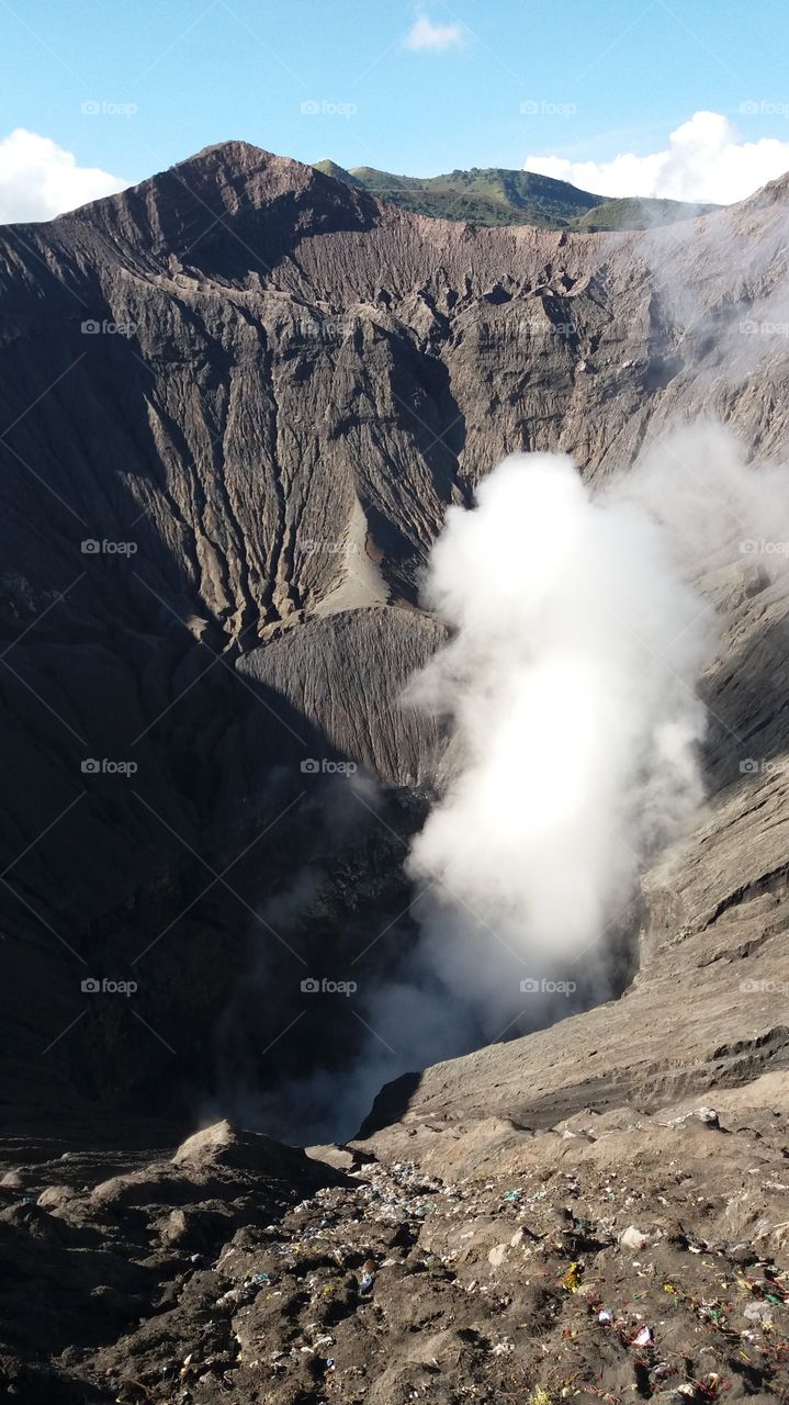crater of bromo mountain