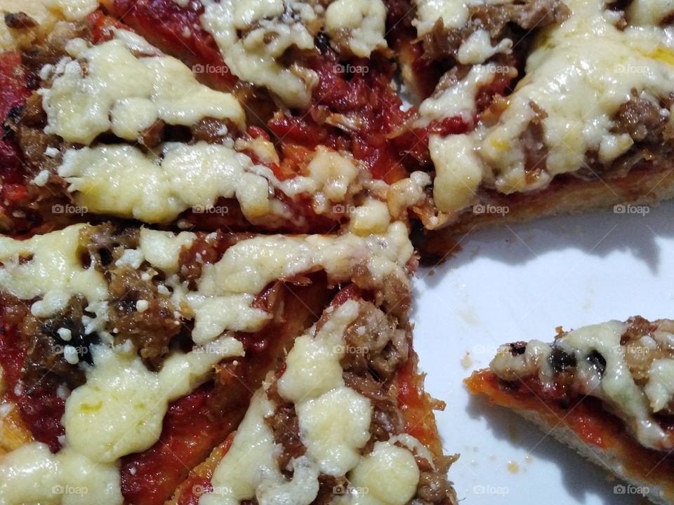 Pizza made at home