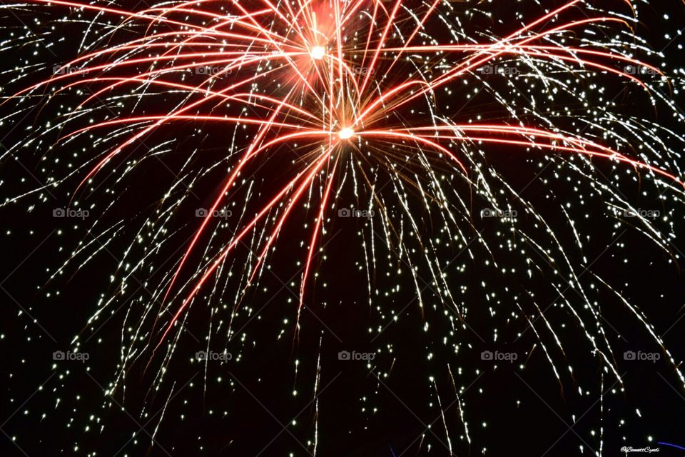 Raining Fire. Happy 4th of July America