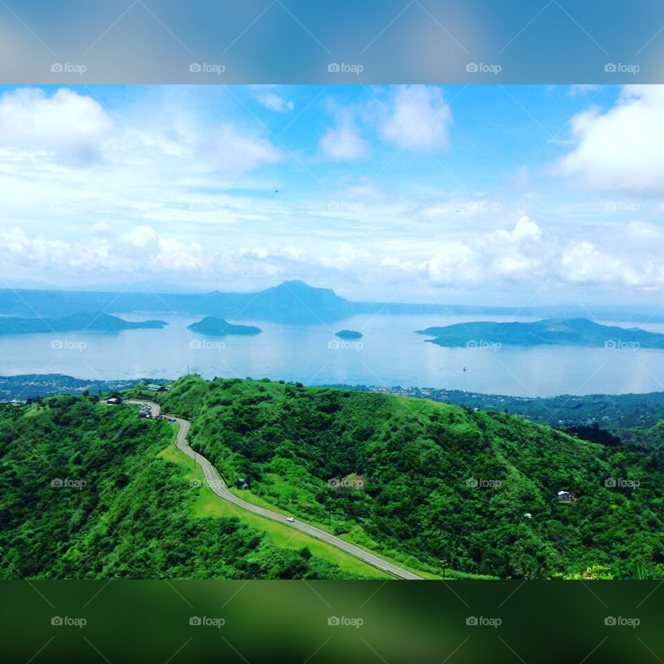 High angle view of nature