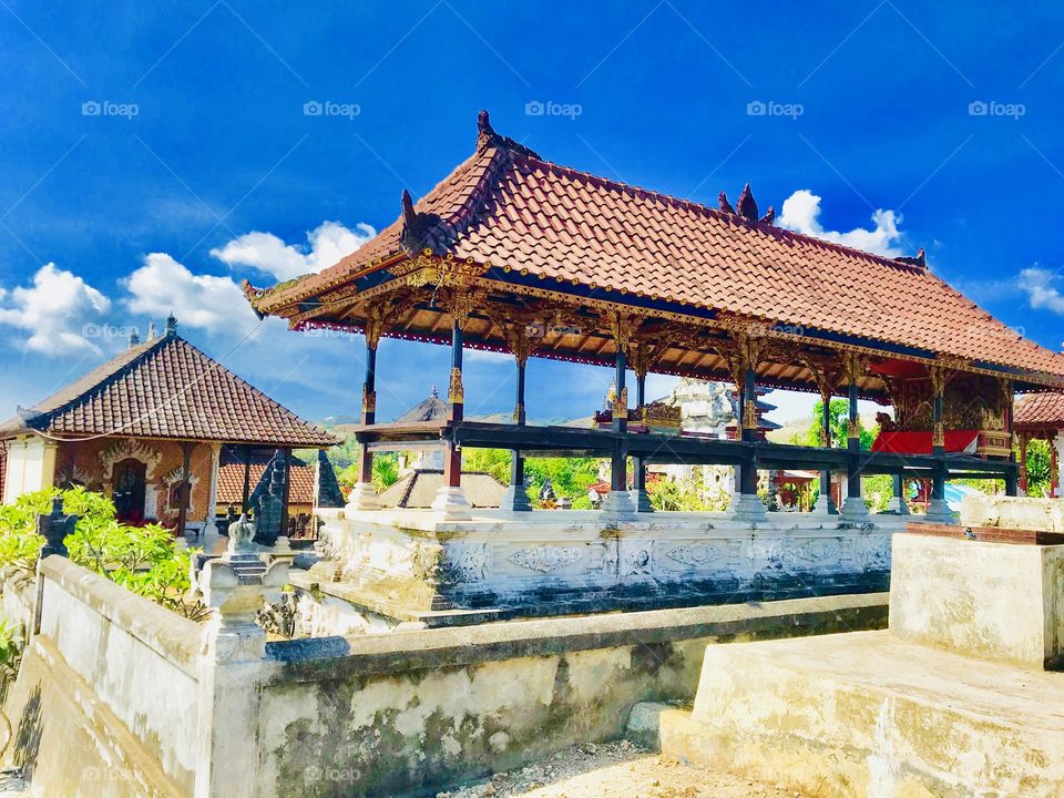 A hindu temple in Bali