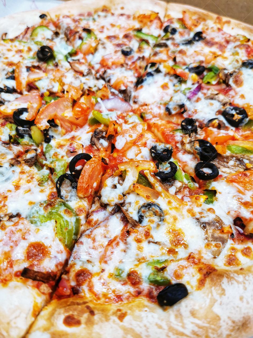 Pizza table day part tea time color