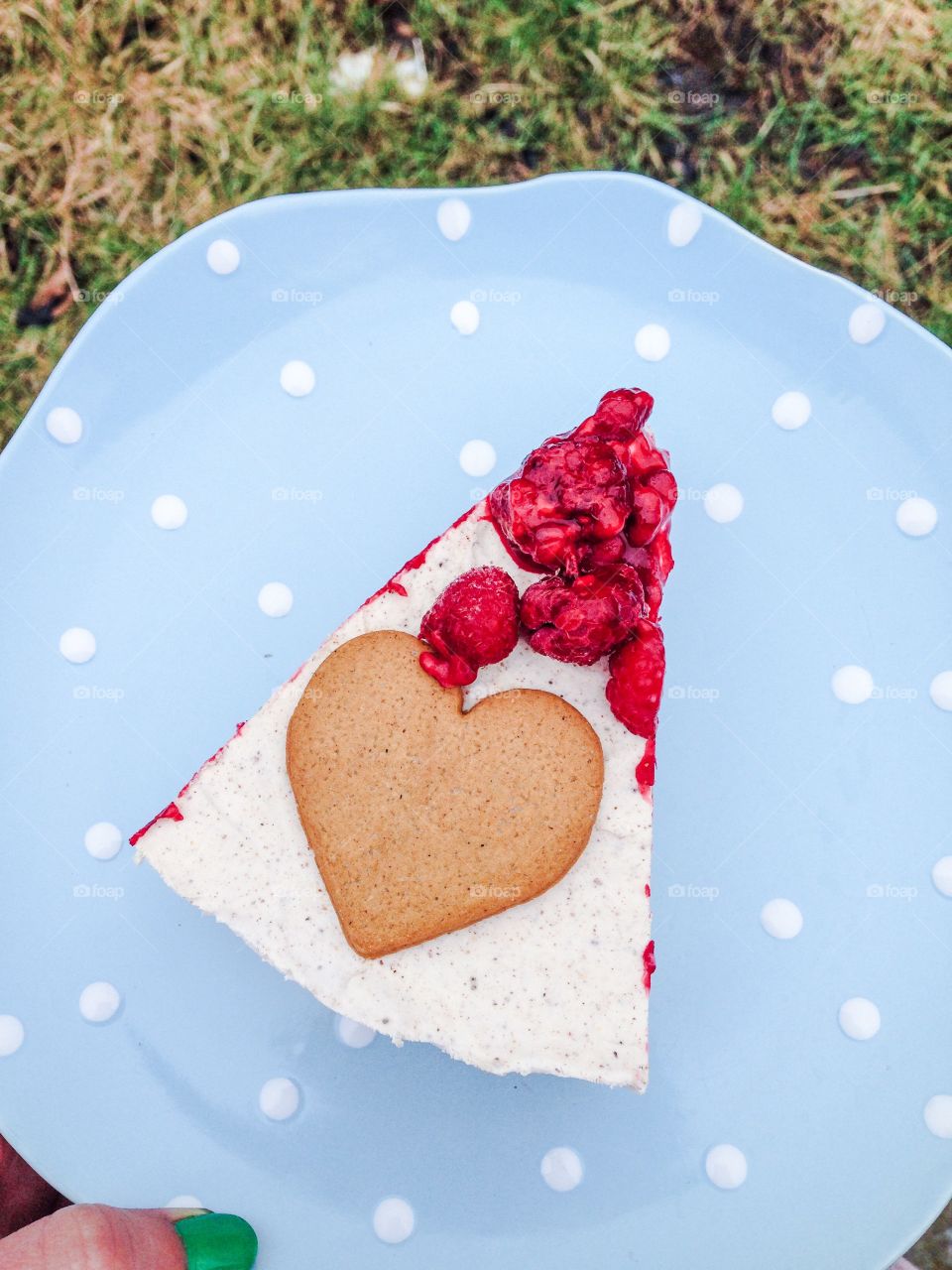 piece of vegan cheesecake