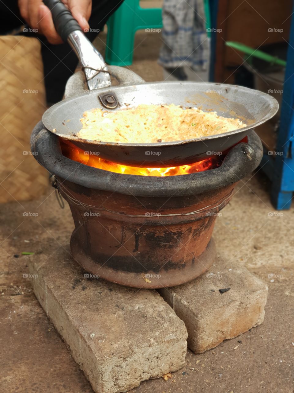 traditional cooking with coals