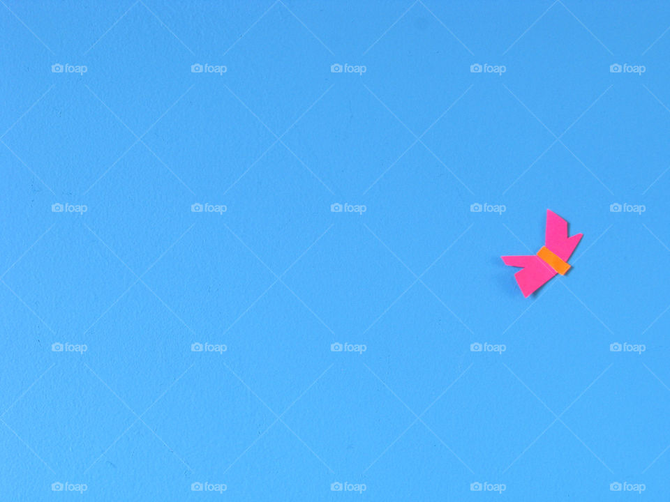 Abstract butterfly. Paper figure make for my daughter.