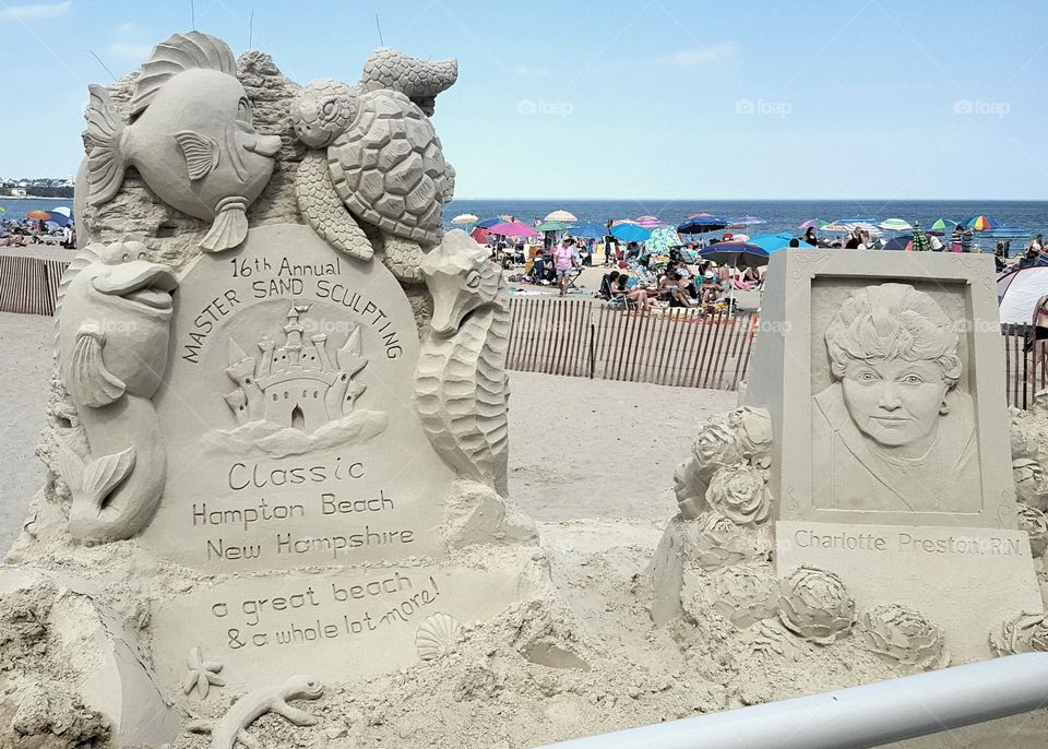 Sand Sculpture at the beach