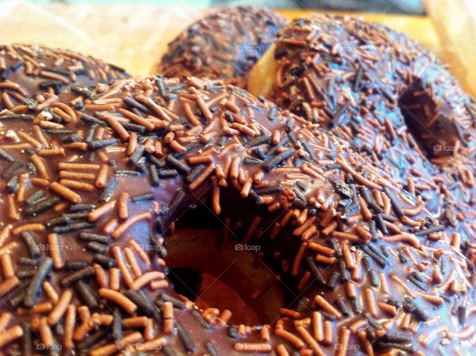 chocolate dessert donuts doughnuts by Petalskull