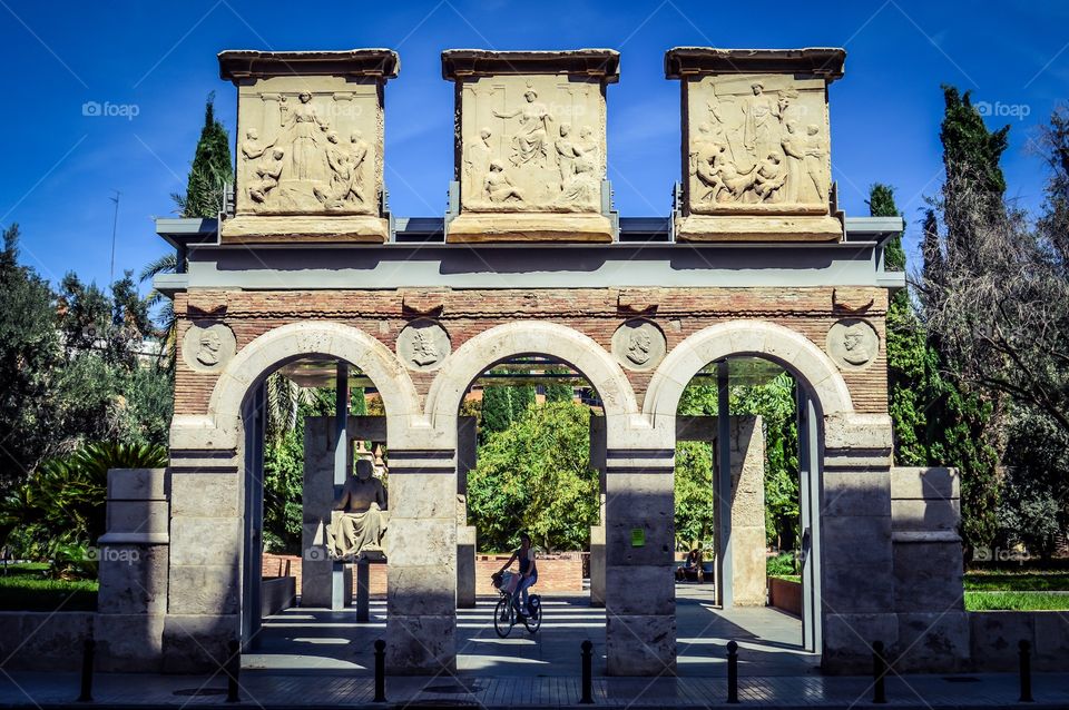 Jardín Arqueológico, recreación acceso antigua Facultad de Medicina (Valencia - Spain)