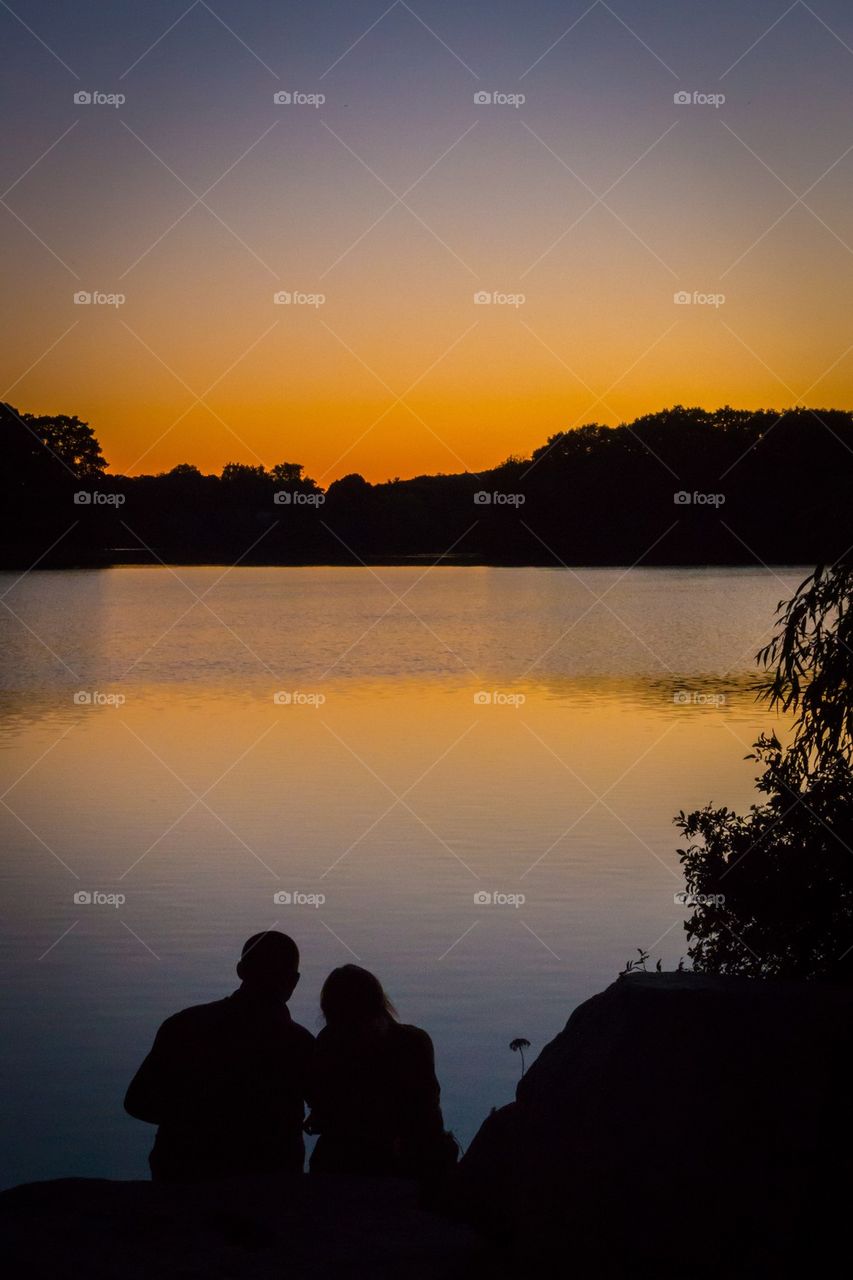 Couple at dusk