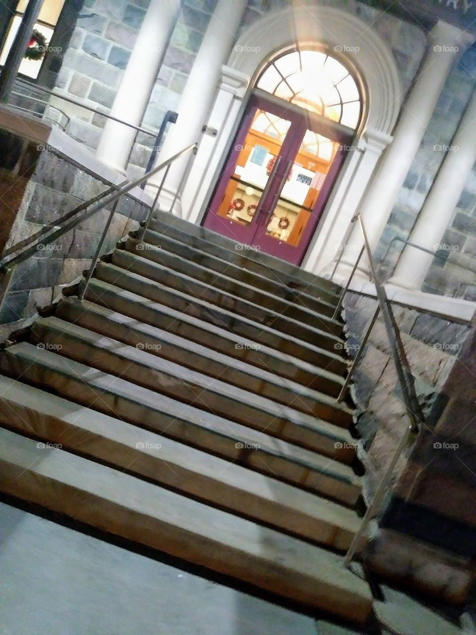 Entrance to a library