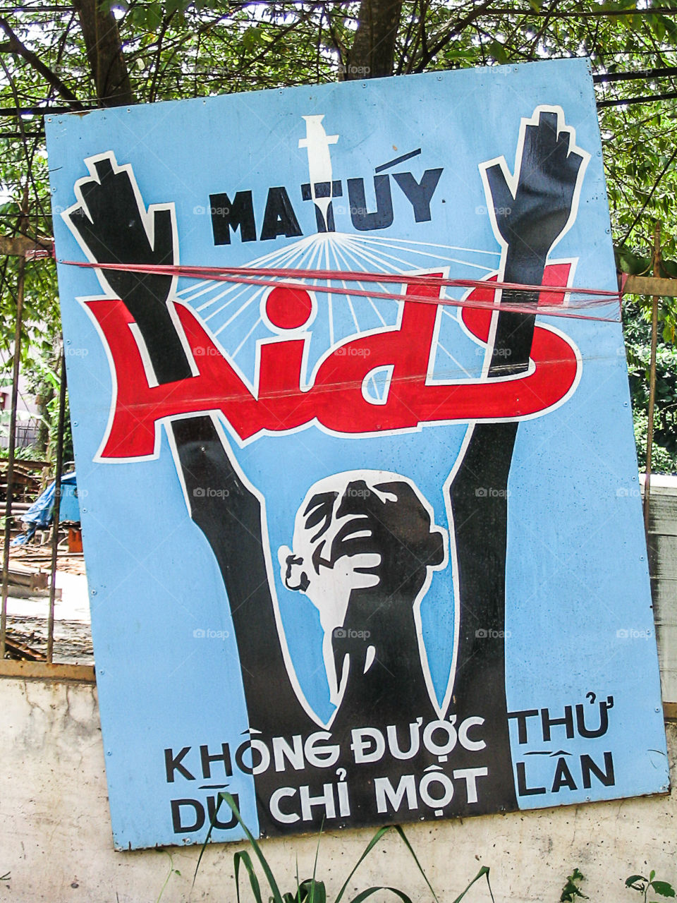 Anti-drugs campaign in Saigon