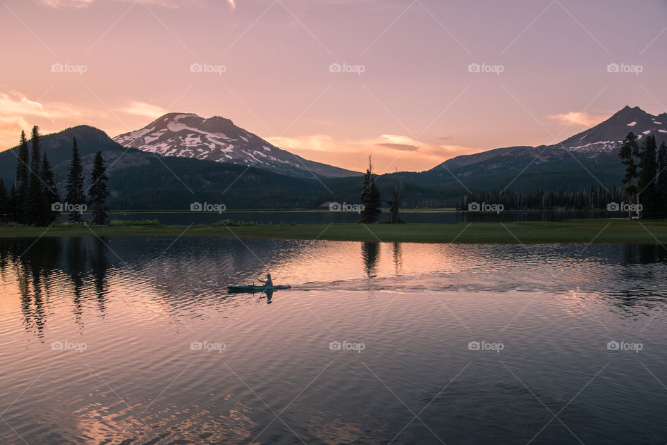 Summer vacation evening paddles 