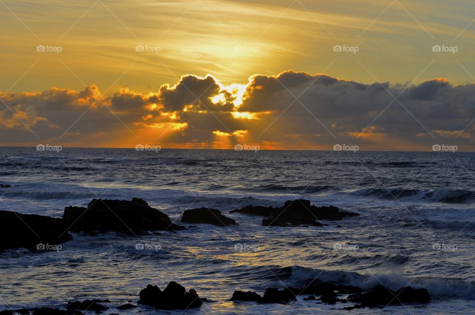 sunset photograph on the beach