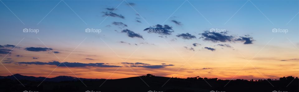 Sunset in Umbia