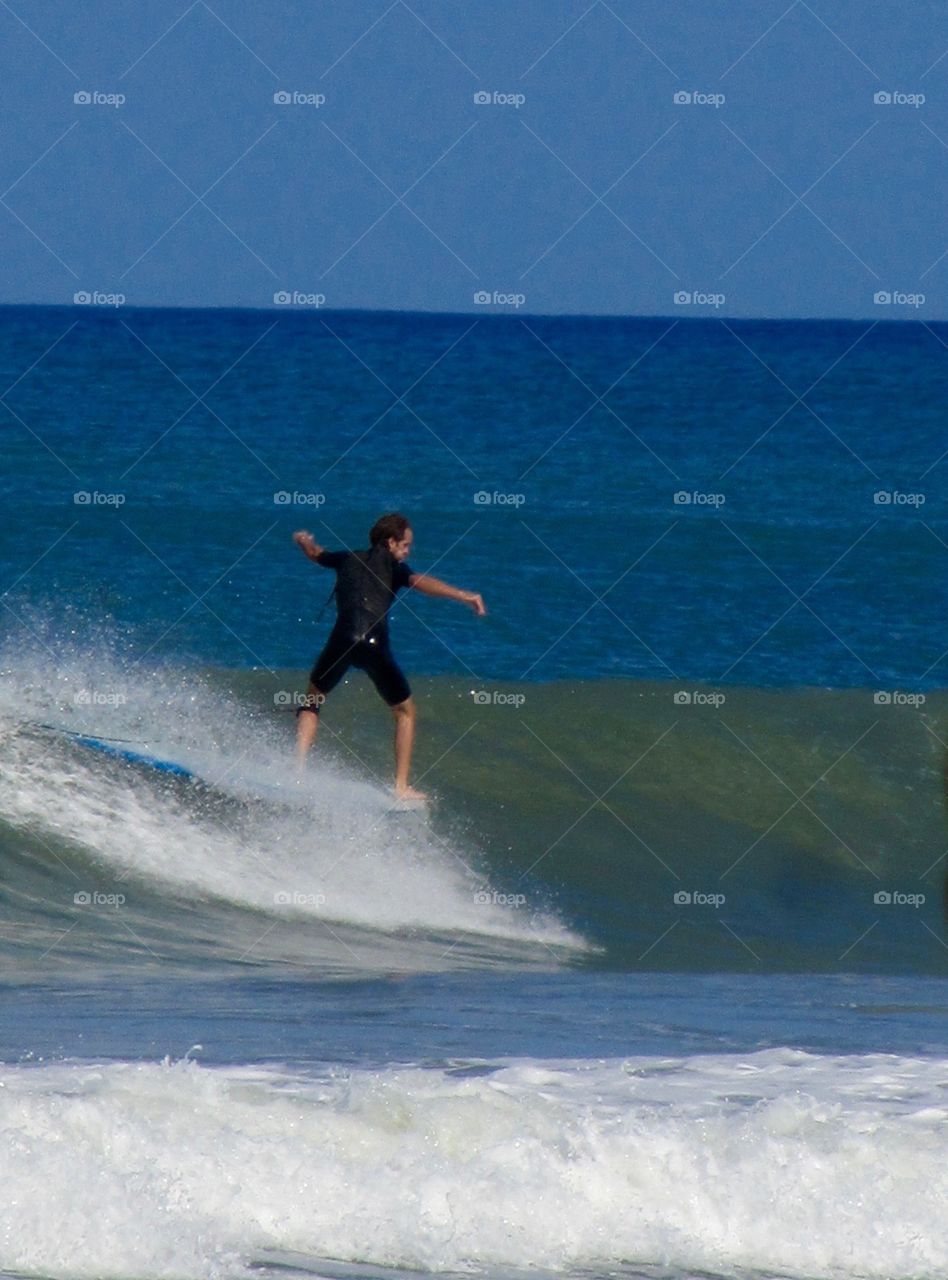 Surfers in Stuart, Florida