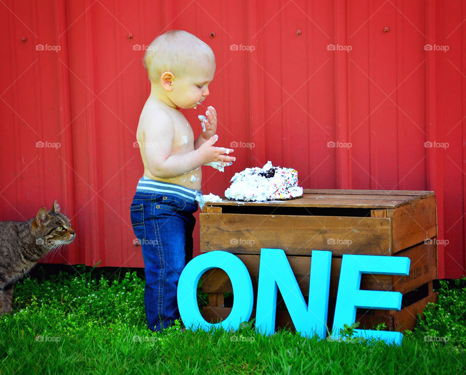 First birthday cake