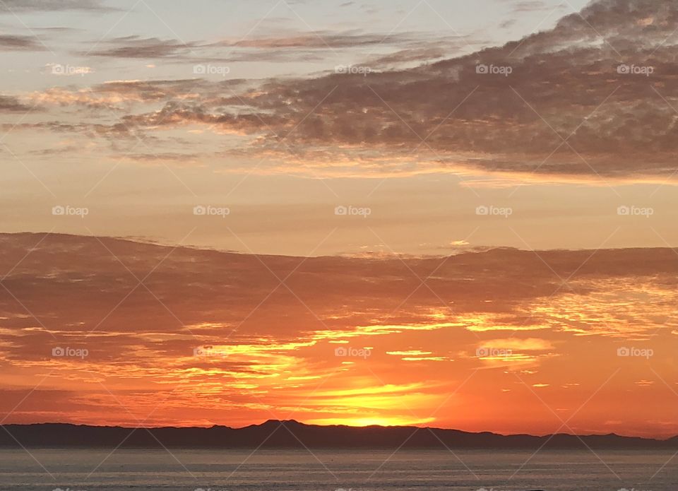 Foap Mission “Catalina Island Sunset”! Remarkable Sunset Behind Catalina Island, Southern California Coastline!