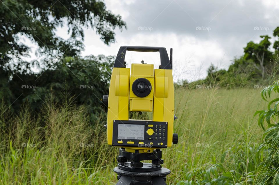 Theodolite In The Field