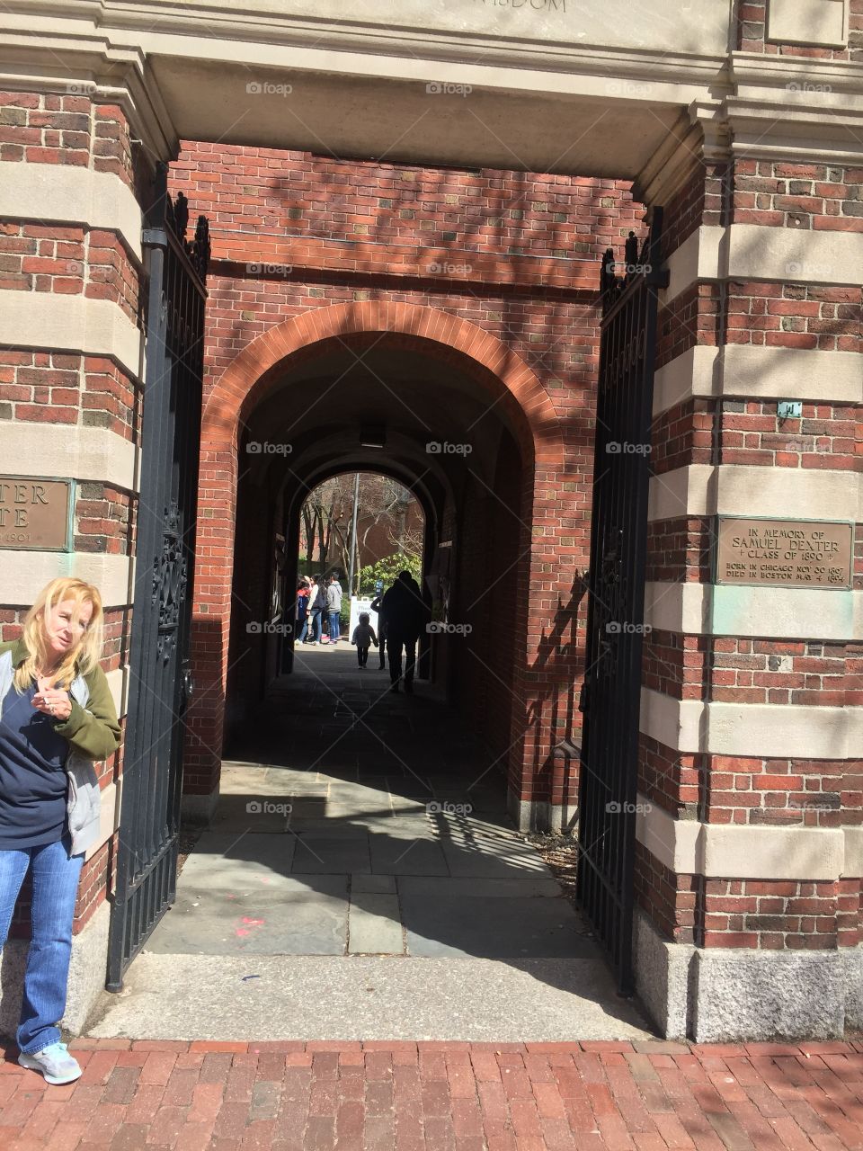 Arched entryway at Harvard.  Boston, MA. 