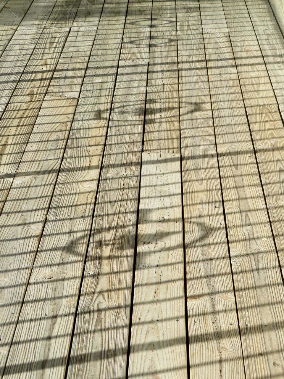 Shadows on planks