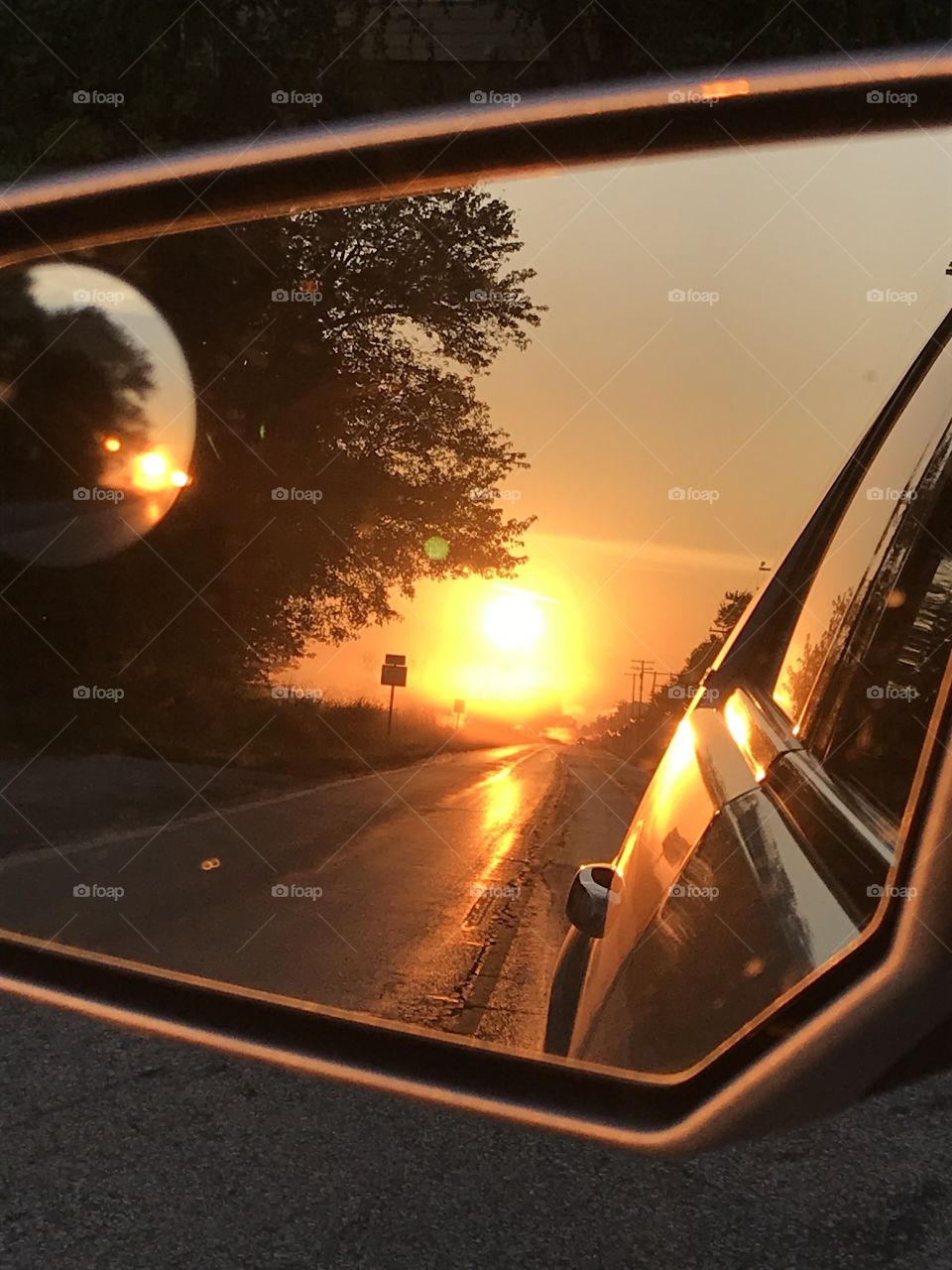 Looking through the mirror- gorgeous sunrise