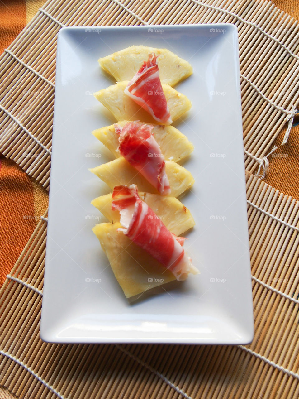 pineapple with ham