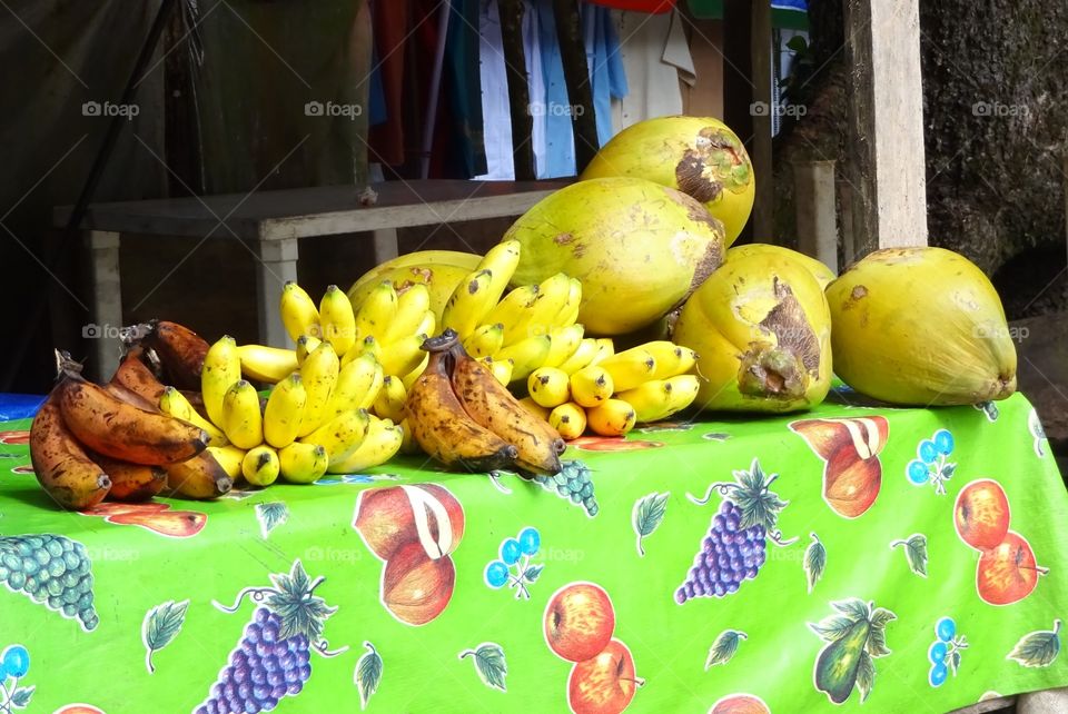 coconut and banana