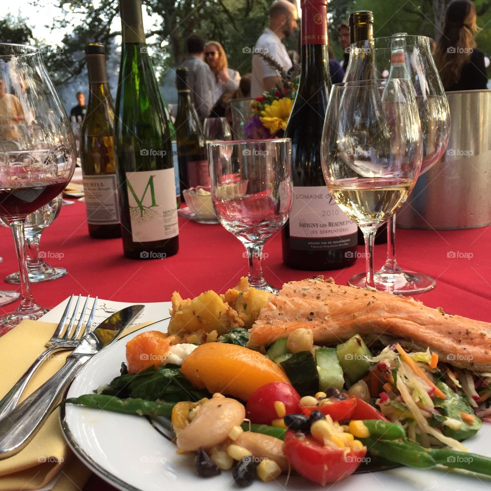 Summer Salmon Feast. Pinot noir festival paired with salmon and seasonal summer creations. 