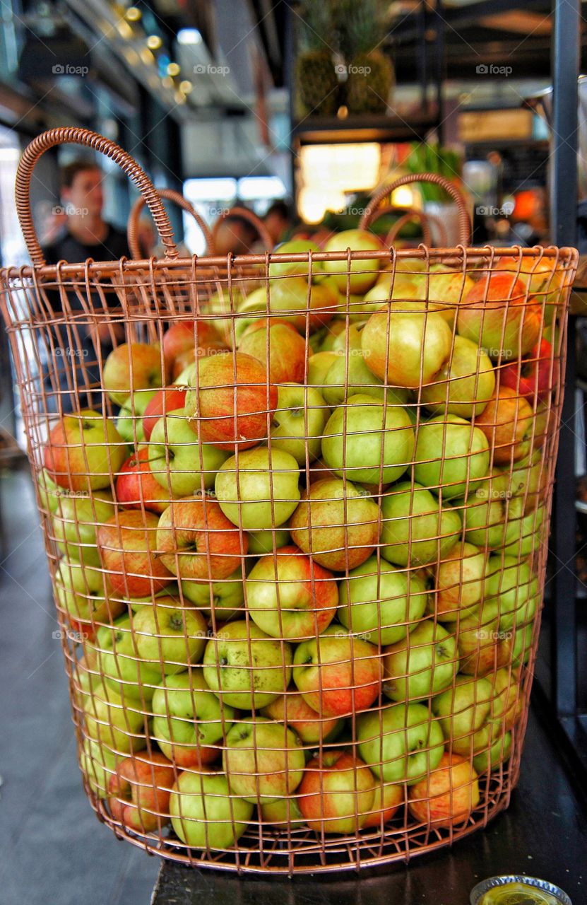 Apples in a basket