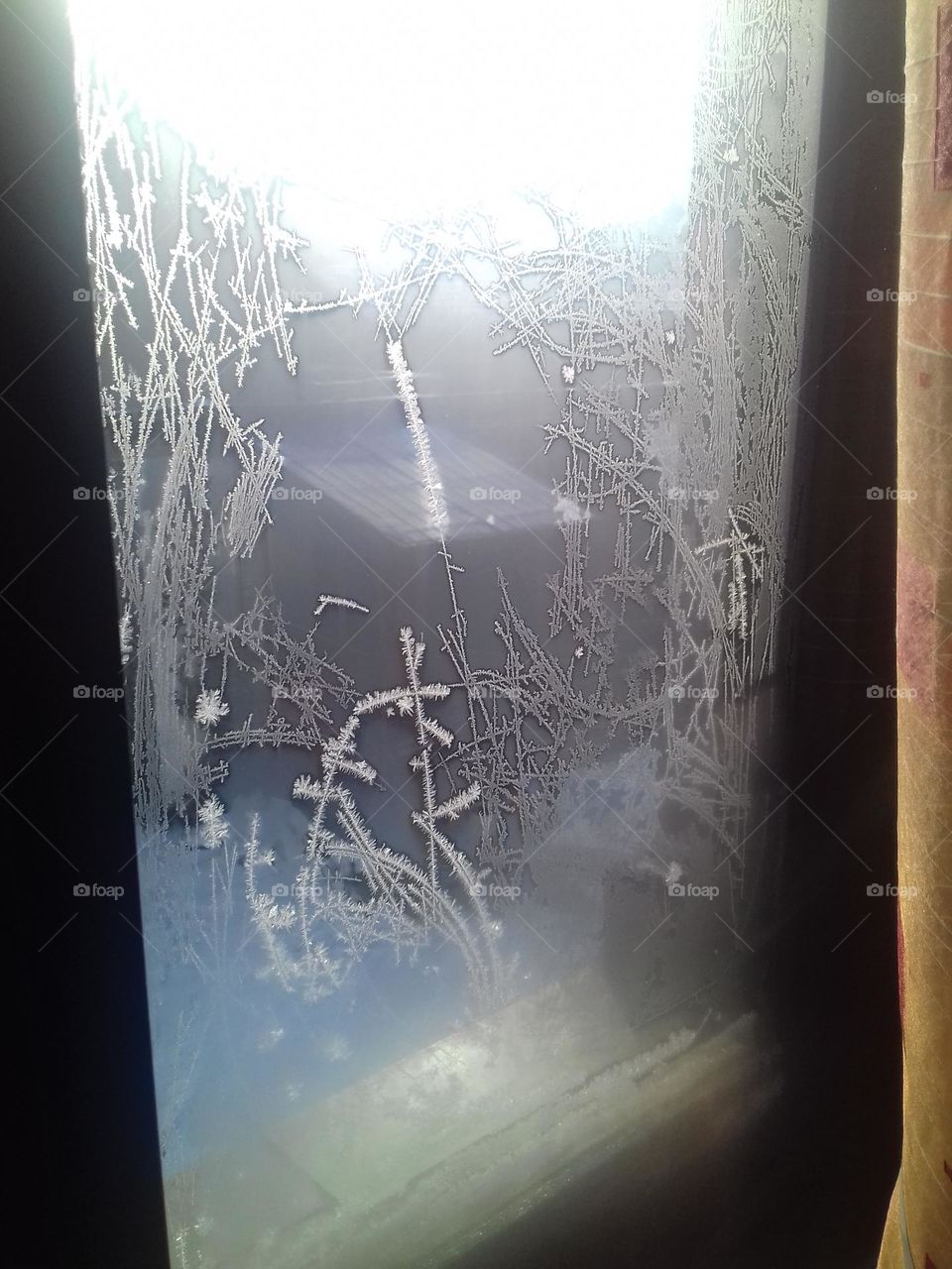 Frost on the glass pattern