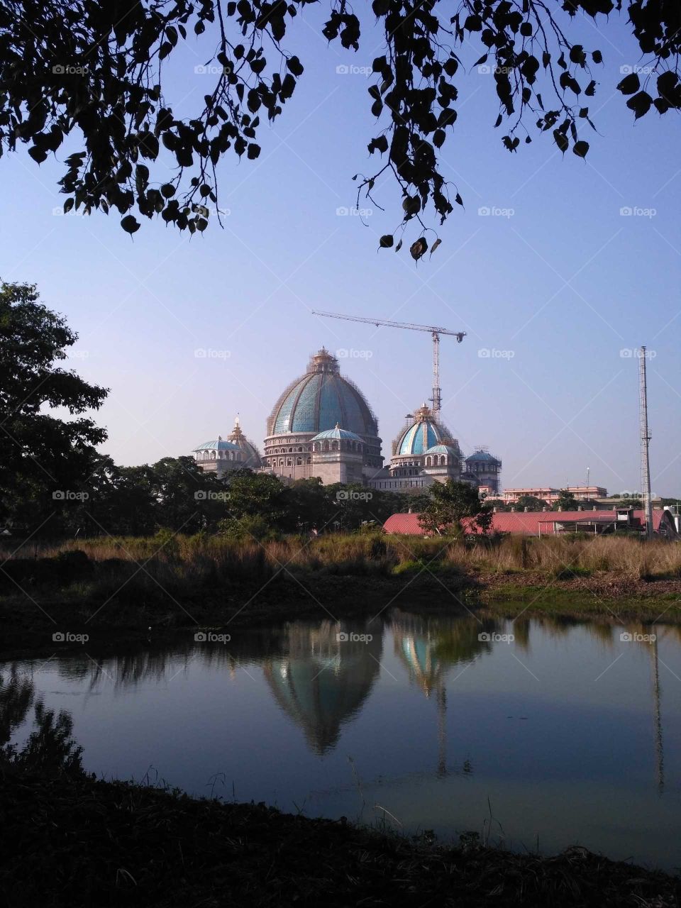 This temple is being built in India.