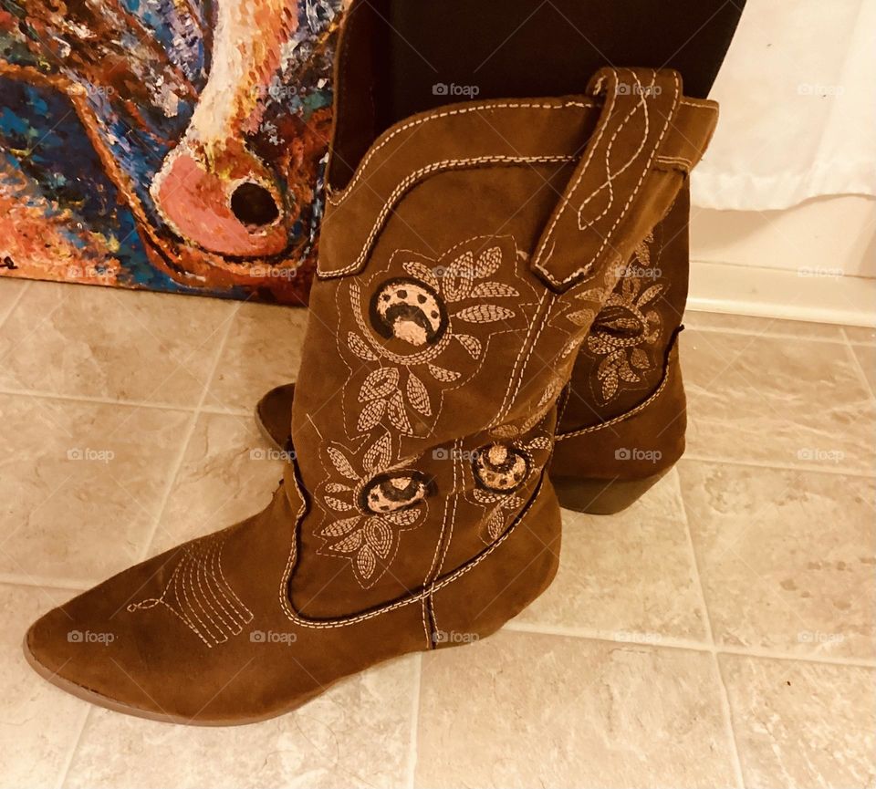 Botas texanas ideal para el tiempo otoñal 