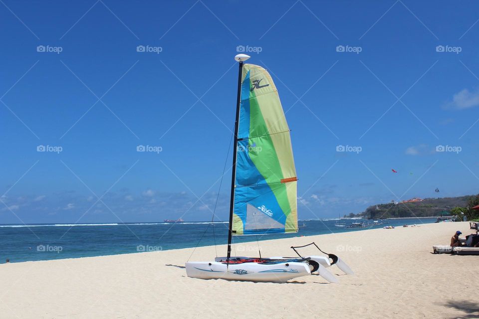 Somewhere in paradise... Resort life and panoramic nature views in Nusa Dua resort area on Bali island. 