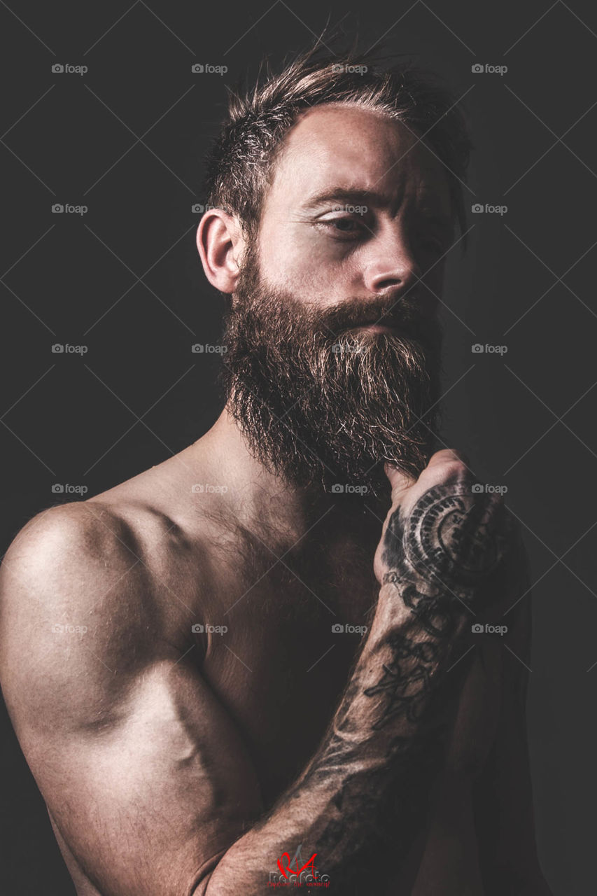 Beard and tattoos