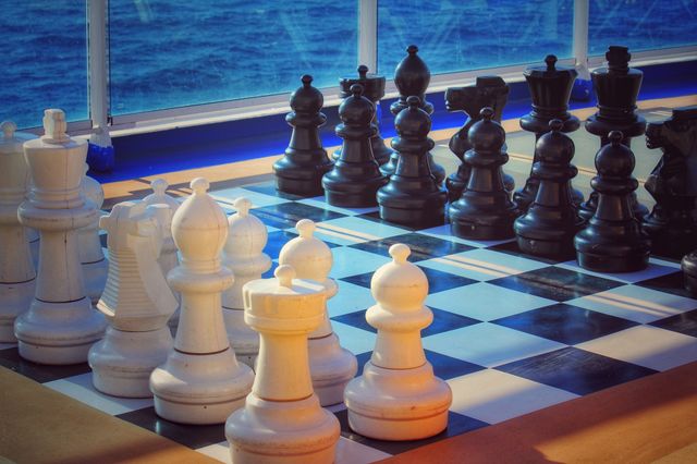 Chess game on the cruise 🚢 ship. 