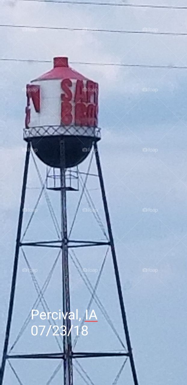 Water Tower shaped like a coffee pot