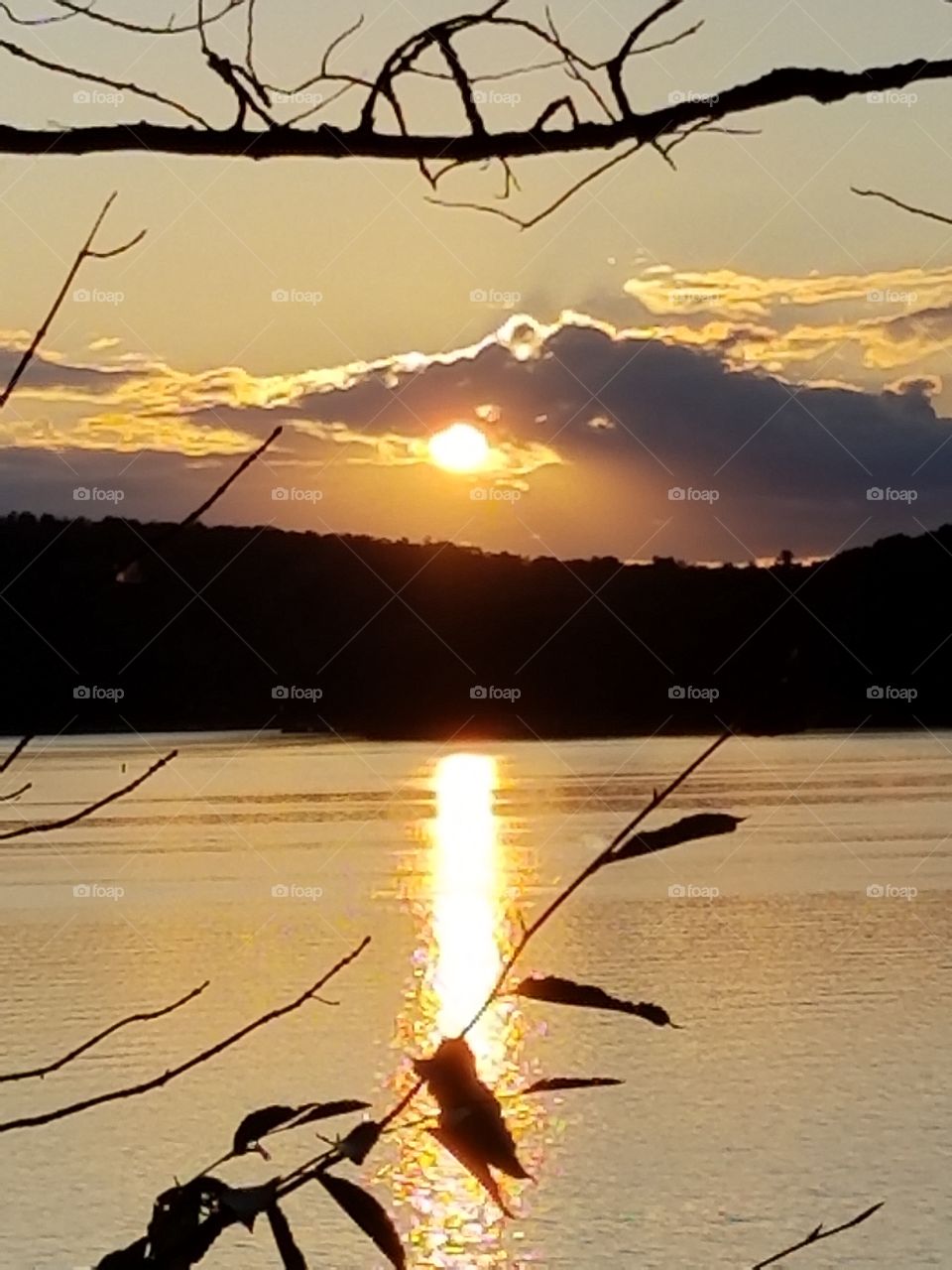 Sun on the down low.