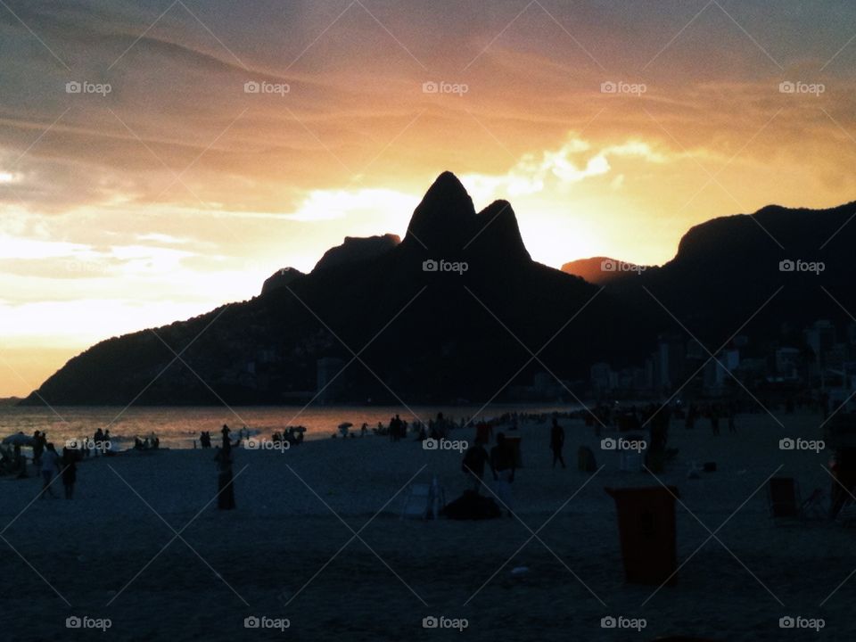 Rio de Janeiro sunset 