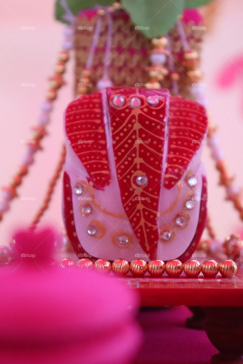 Lord Ganesha. it's handmade craft art.use in decorations
